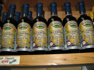 Van dyk's wild blueberry juice